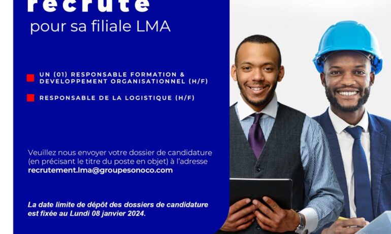UN (01) RESPONSABLE FORMATION & DEVELOPPEMENT ORGANISATIONNEL (H/F)…