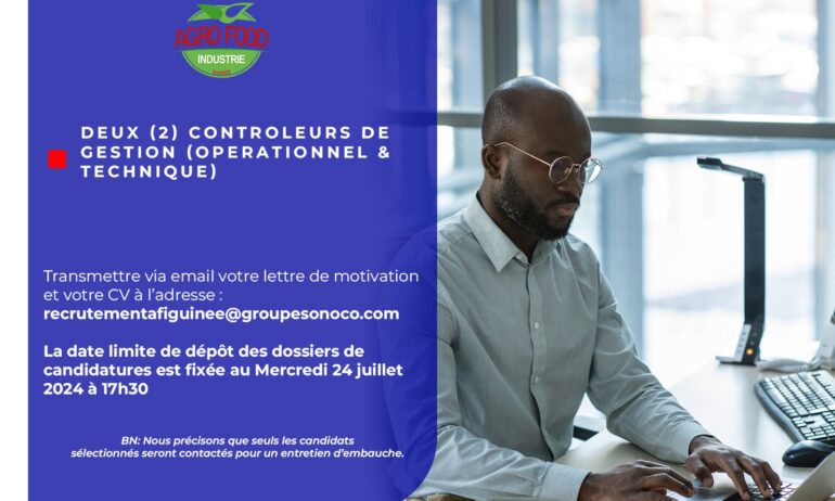 DEUX (2) CONTROLEURS DE GESTION (OPERATIONNEL & TECHNIQUE) H/F