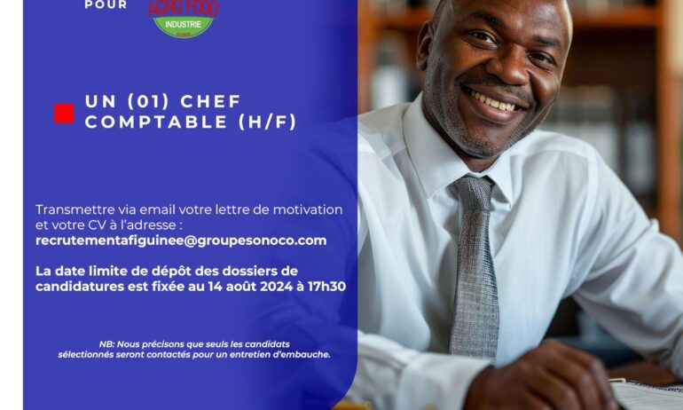 UN (01) CHEF COMPTABLE (H/F)