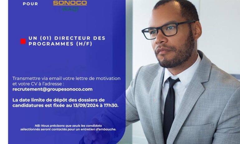UN (01) DIRECTEUR DES PROGRAMMES (H/F)