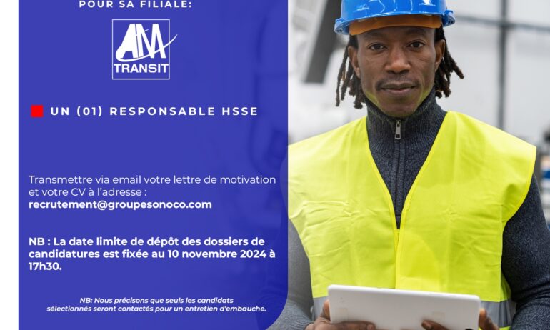 UN (01) RESPONSABLE HSSE