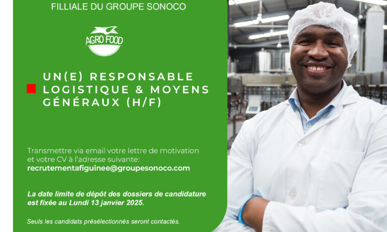 UN(E) RESPONSABLE LOGISTIQUE & MOYENS GÉNÉRAUX