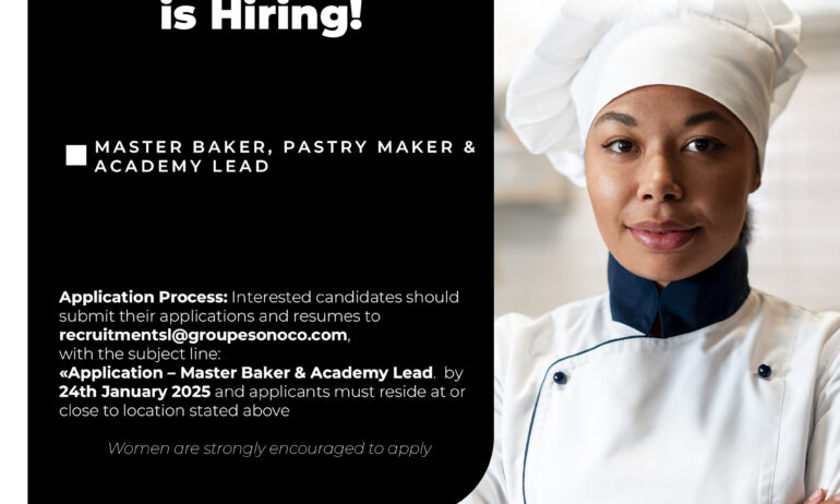 MASTER BAKER, PASTRY MAKER & ACADEMY LEAD