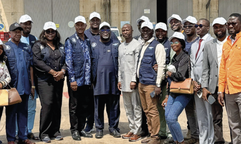 Le Groupe SONOCO accueille une délégation du Ministère du Commerce sur le site industriel de Tombolia dans le cadre du recensement national